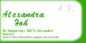 alexandra hoh business card